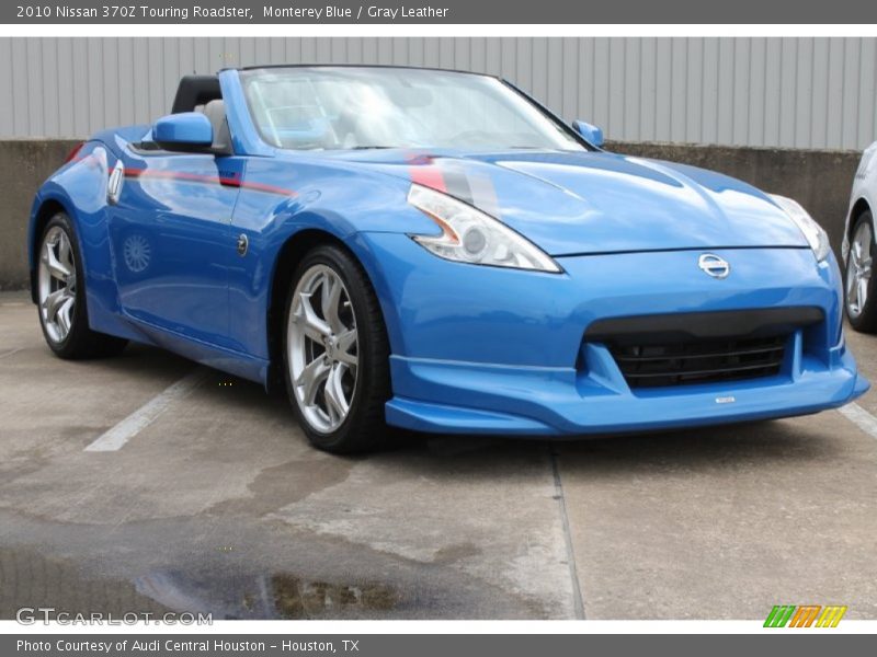 Monterey Blue / Gray Leather 2010 Nissan 370Z Touring Roadster