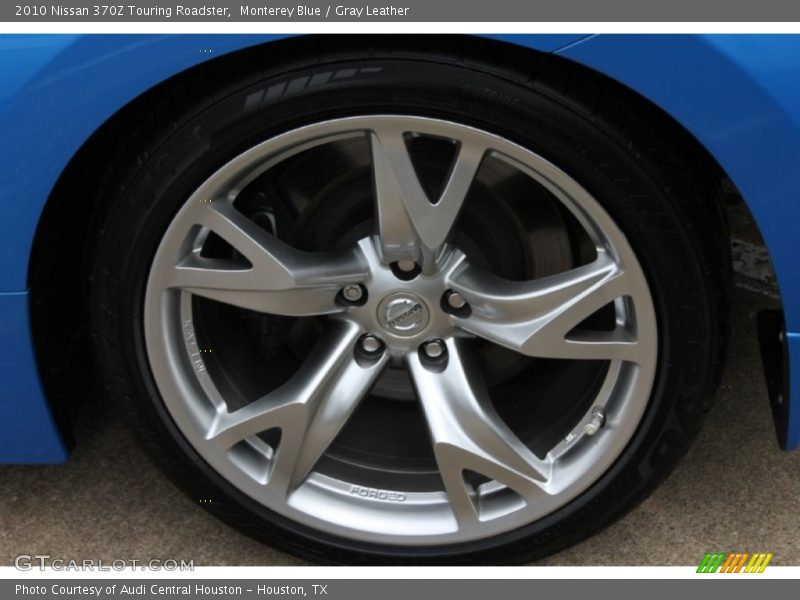 Monterey Blue / Gray Leather 2010 Nissan 370Z Touring Roadster