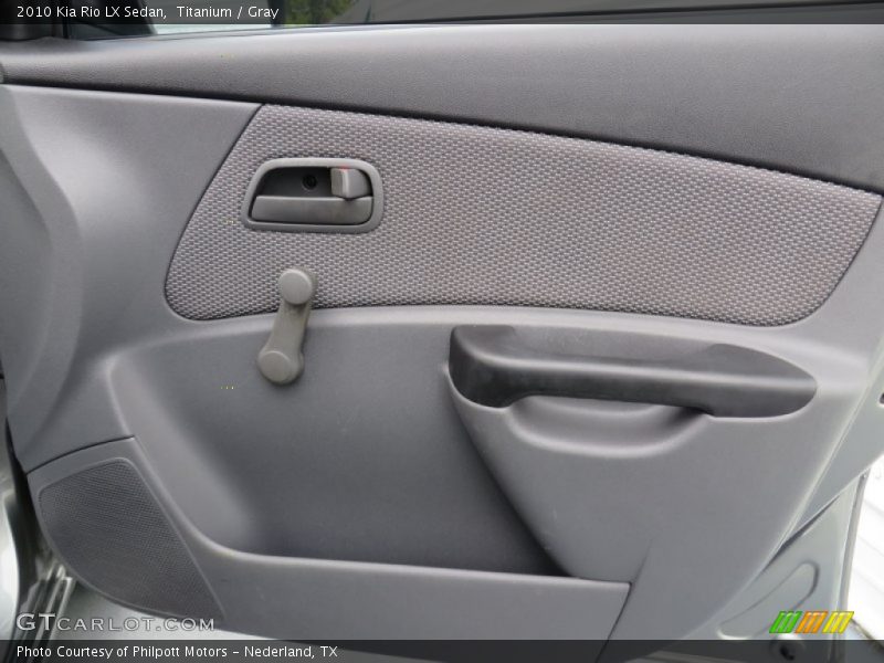 Titanium / Gray 2010 Kia Rio LX Sedan