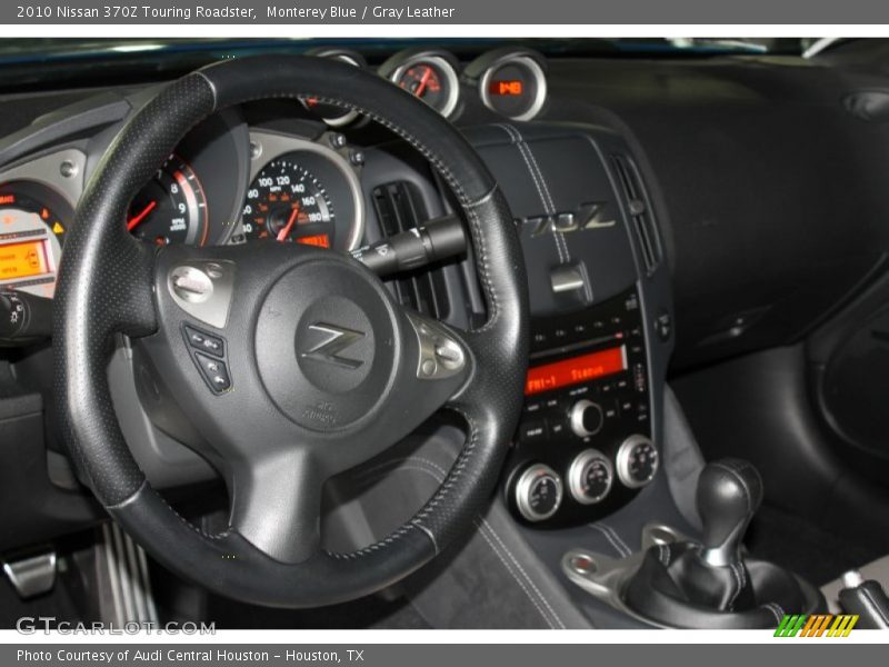 Monterey Blue / Gray Leather 2010 Nissan 370Z Touring Roadster