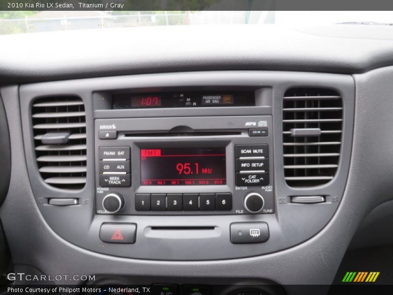 Titanium / Gray 2010 Kia Rio LX Sedan