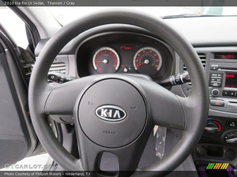 Titanium / Gray 2010 Kia Rio LX Sedan