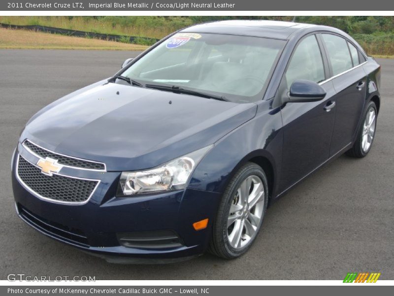 Imperial Blue Metallic / Cocoa/Light Neutral Leather 2011 Chevrolet Cruze LTZ