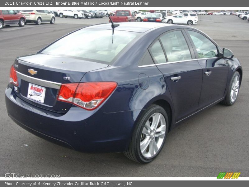Imperial Blue Metallic / Cocoa/Light Neutral Leather 2011 Chevrolet Cruze LTZ