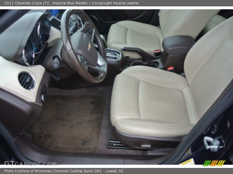 Imperial Blue Metallic / Cocoa/Light Neutral Leather 2011 Chevrolet Cruze LTZ