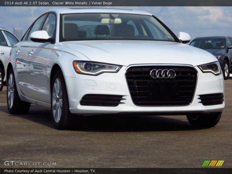 Glacier White Metallic / Velvet Beige 2014 Audi A6 2.0T Sedan