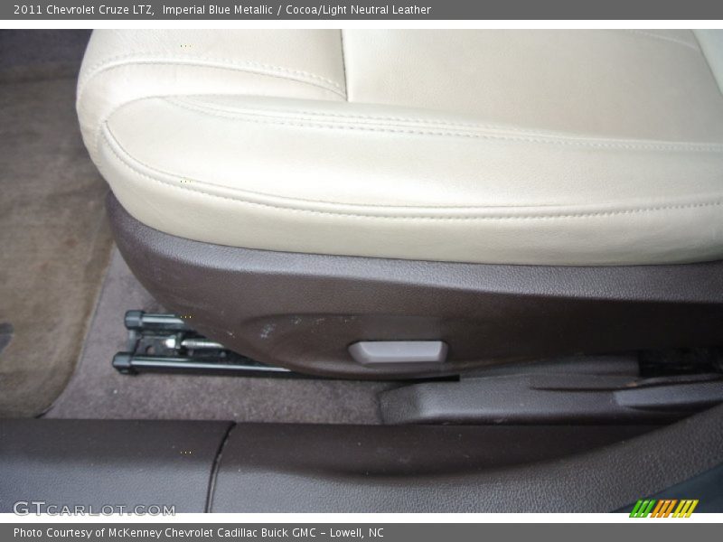 Imperial Blue Metallic / Cocoa/Light Neutral Leather 2011 Chevrolet Cruze LTZ