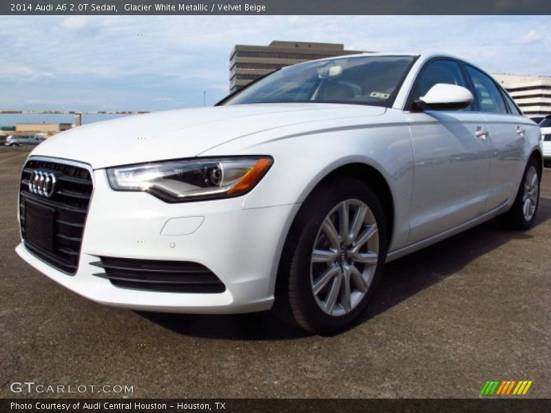 Glacier White Metallic / Velvet Beige 2014 Audi A6 2.0T Sedan