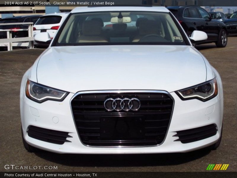 Glacier White Metallic / Velvet Beige 2014 Audi A6 2.0T Sedan