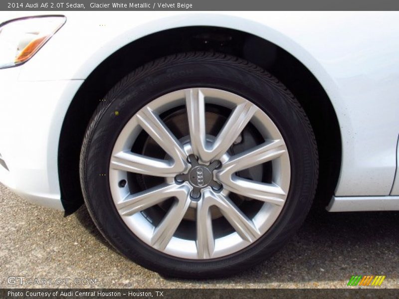 Glacier White Metallic / Velvet Beige 2014 Audi A6 2.0T Sedan