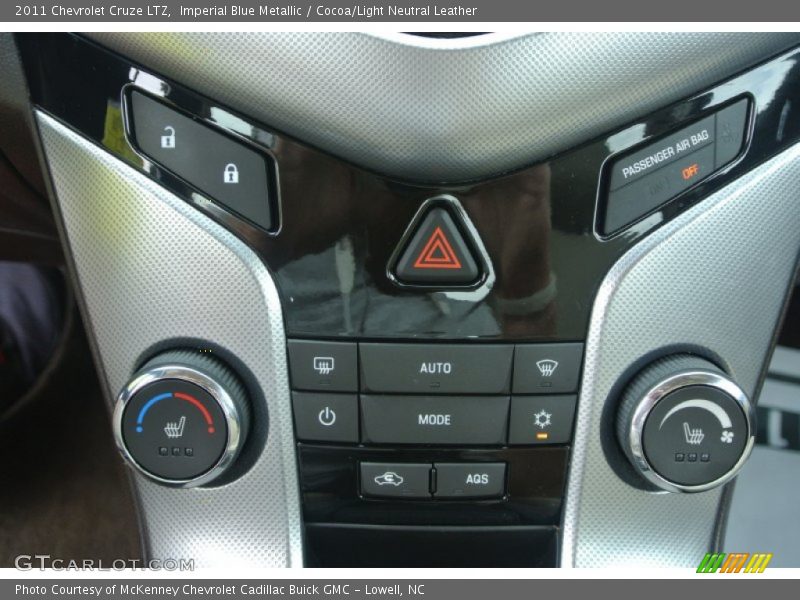 Imperial Blue Metallic / Cocoa/Light Neutral Leather 2011 Chevrolet Cruze LTZ