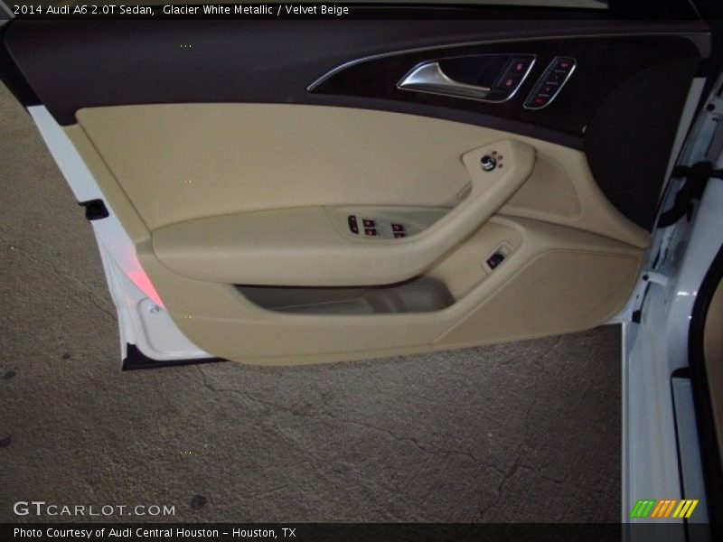 Glacier White Metallic / Velvet Beige 2014 Audi A6 2.0T Sedan