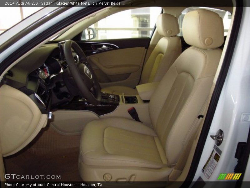 Glacier White Metallic / Velvet Beige 2014 Audi A6 2.0T Sedan