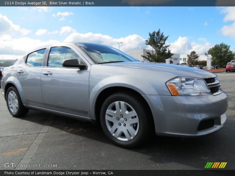Billet Silver Metallic / Black 2014 Dodge Avenger SE