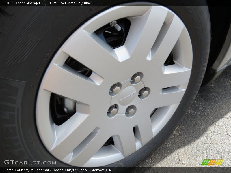Billet Silver Metallic / Black 2014 Dodge Avenger SE