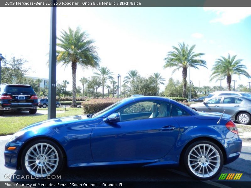  2009 SLK 350 Roadster Orion Blue Metallic