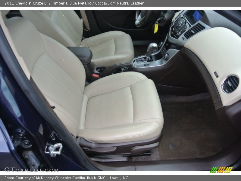 Imperial Blue Metallic / Cocoa/Light Neutral Leather 2011 Chevrolet Cruze LTZ