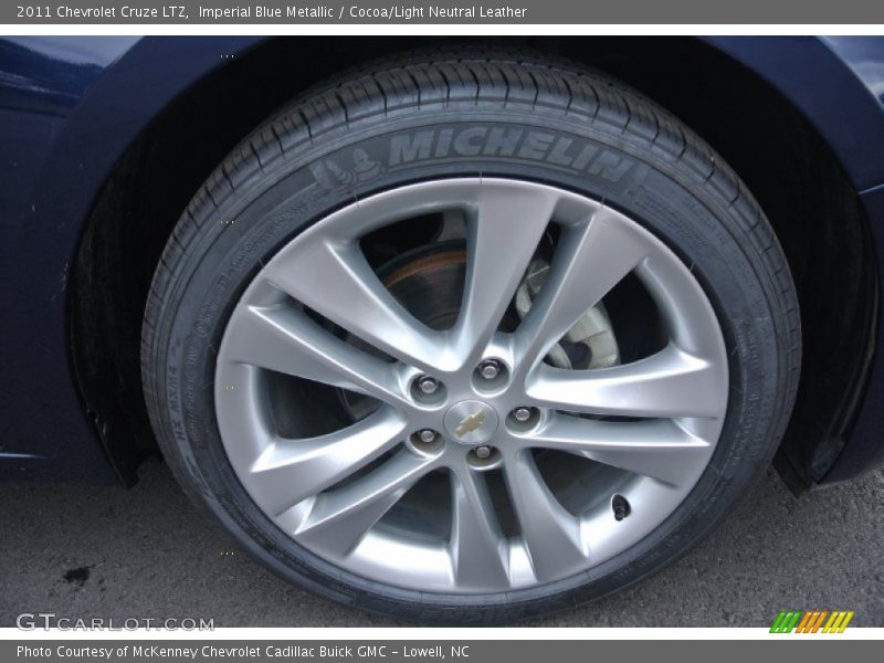 Imperial Blue Metallic / Cocoa/Light Neutral Leather 2011 Chevrolet Cruze LTZ