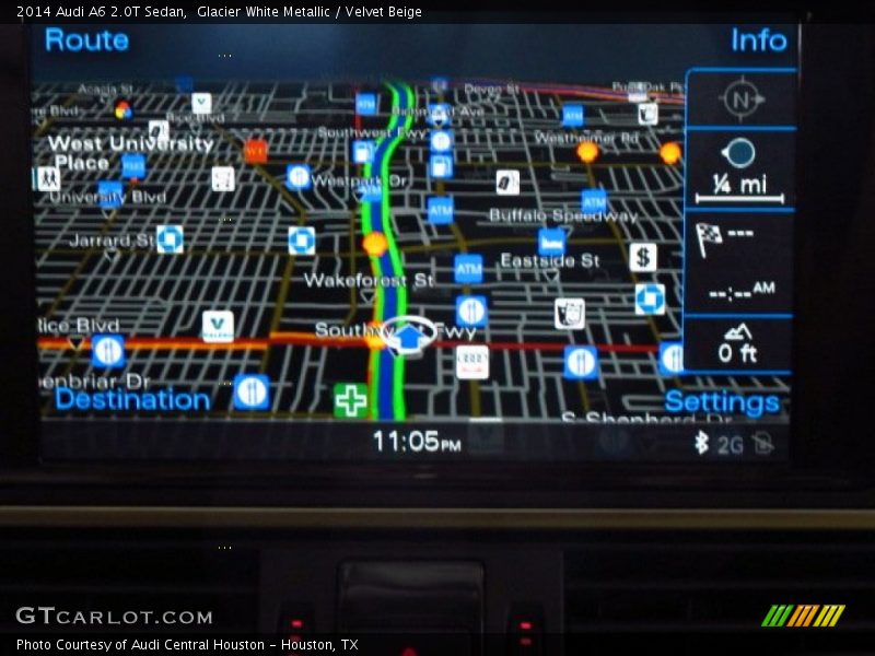 Glacier White Metallic / Velvet Beige 2014 Audi A6 2.0T Sedan