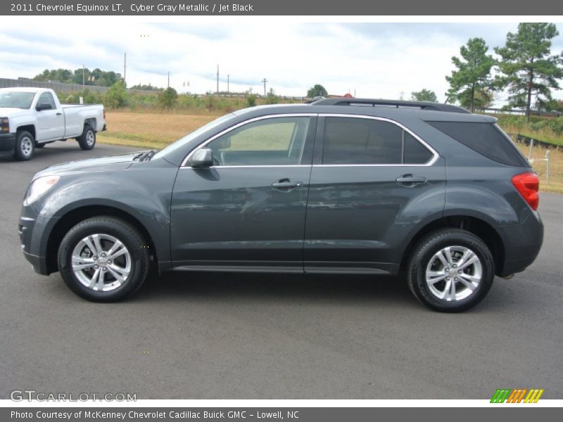 Cyber Gray Metallic / Jet Black 2011 Chevrolet Equinox LT