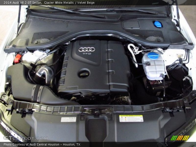 Glacier White Metallic / Velvet Beige 2014 Audi A6 2.0T Sedan