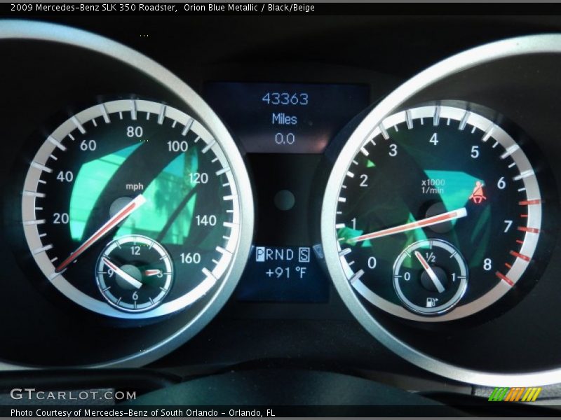  2009 SLK 350 Roadster 350 Roadster Gauges