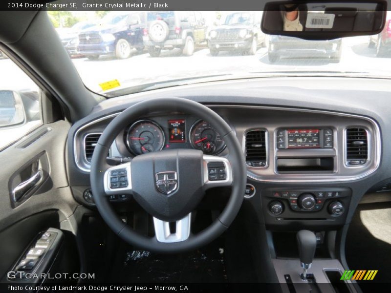 Granite Crystal Metallic / Black 2014 Dodge Charger SE