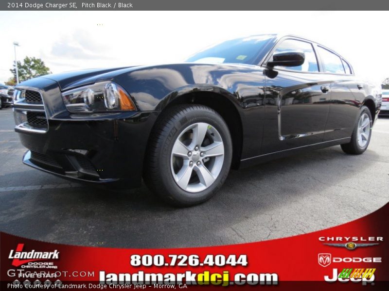 Pitch Black / Black 2014 Dodge Charger SE