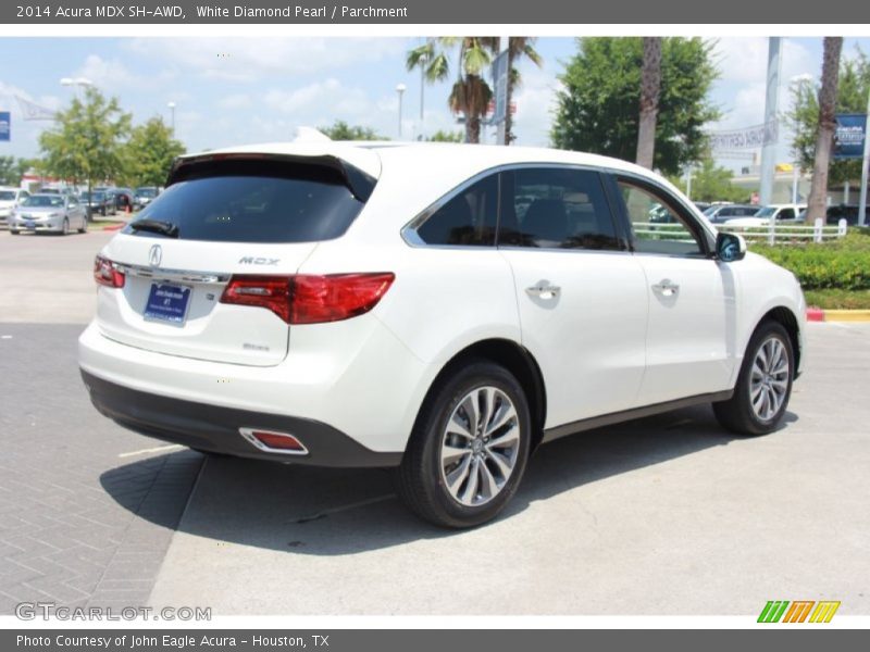 White Diamond Pearl / Parchment 2014 Acura MDX SH-AWD