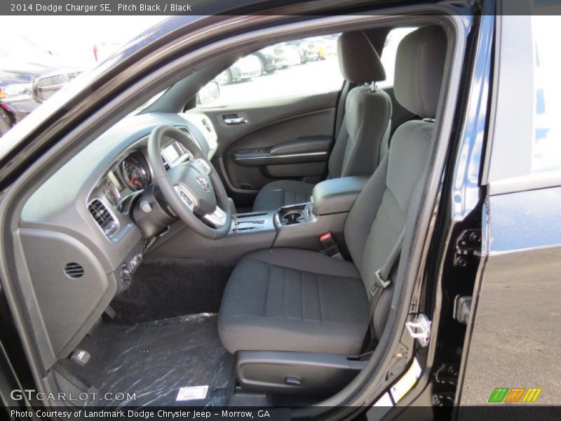 Pitch Black / Black 2014 Dodge Charger SE