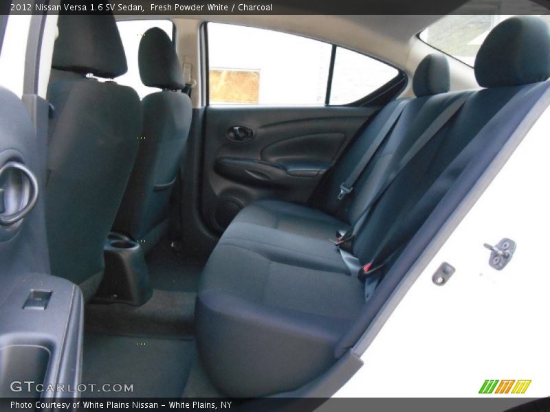 Fresh Powder White / Charcoal 2012 Nissan Versa 1.6 SV Sedan