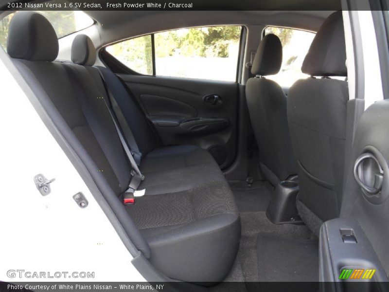 Fresh Powder White / Charcoal 2012 Nissan Versa 1.6 SV Sedan