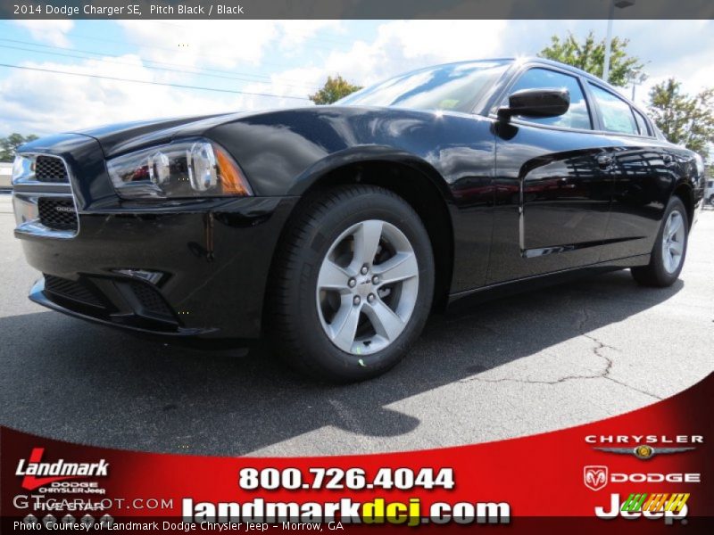 Pitch Black / Black 2014 Dodge Charger SE