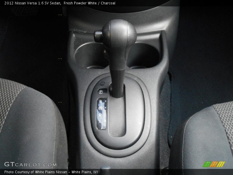 Fresh Powder White / Charcoal 2012 Nissan Versa 1.6 SV Sedan