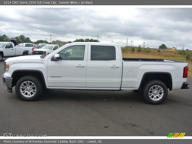 Summit White / Jet Black 2014 GMC Sierra 1500 SLE Crew Cab