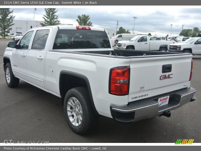 Summit White / Jet Black 2014 GMC Sierra 1500 SLE Crew Cab
