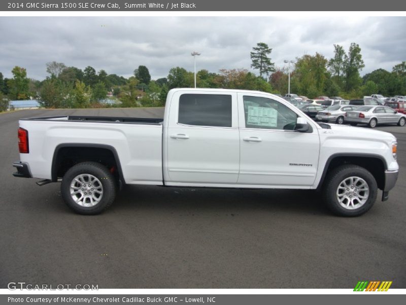Summit White / Jet Black 2014 GMC Sierra 1500 SLE Crew Cab