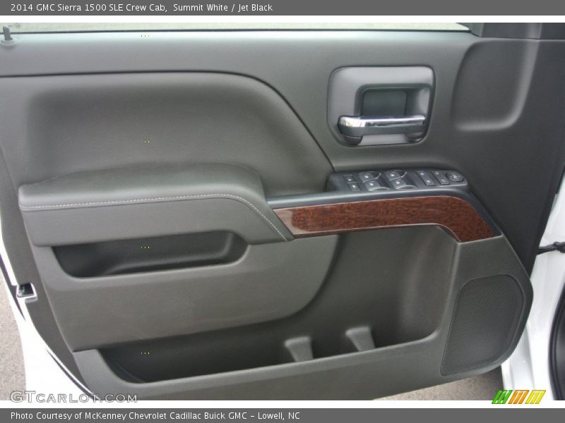 Summit White / Jet Black 2014 GMC Sierra 1500 SLE Crew Cab