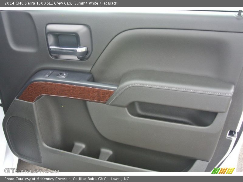 Summit White / Jet Black 2014 GMC Sierra 1500 SLE Crew Cab