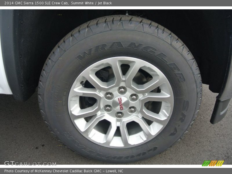 Summit White / Jet Black 2014 GMC Sierra 1500 SLE Crew Cab