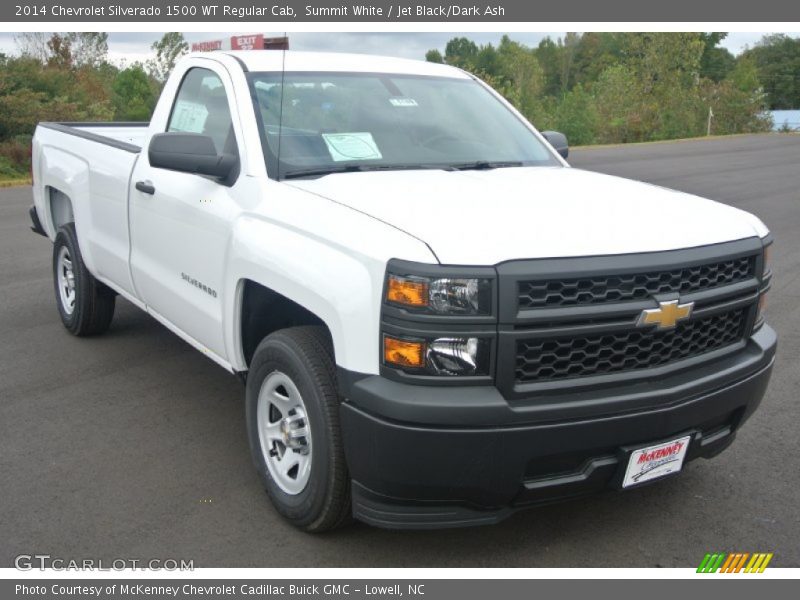 Summit White / Jet Black/Dark Ash 2014 Chevrolet Silverado 1500 WT Regular Cab