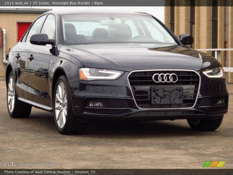 Moonlight Blue Metallic / Black 2014 Audi A4 2.0T Sedan