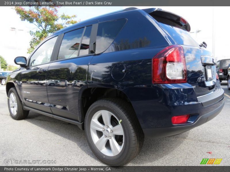 True Blue Pearl / Dark Slate Gray 2014 Jeep Compass Latitude