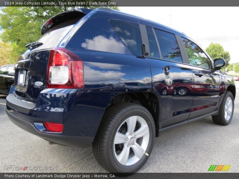 True Blue Pearl / Dark Slate Gray 2014 Jeep Compass Latitude