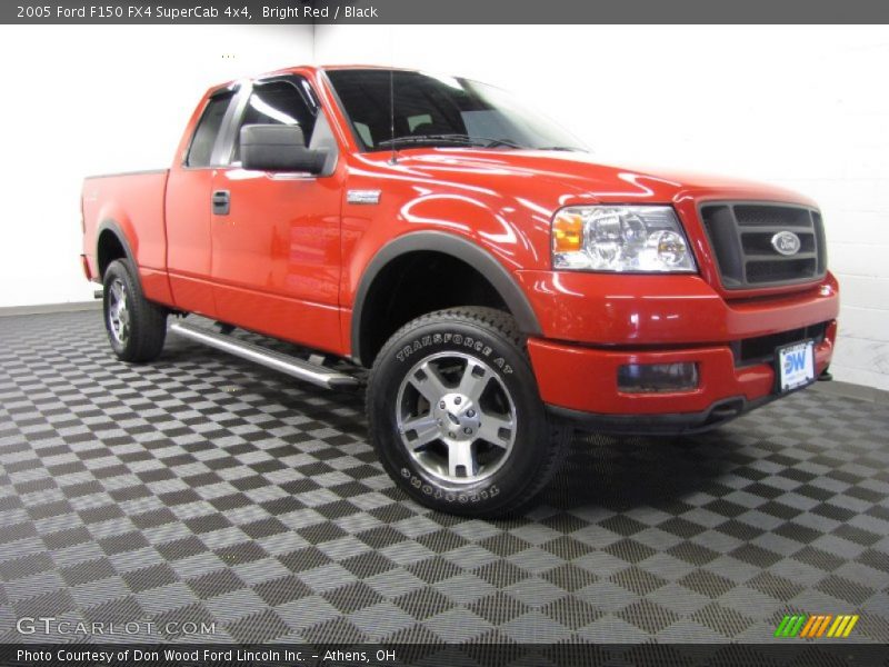 Bright Red / Black 2005 Ford F150 FX4 SuperCab 4x4