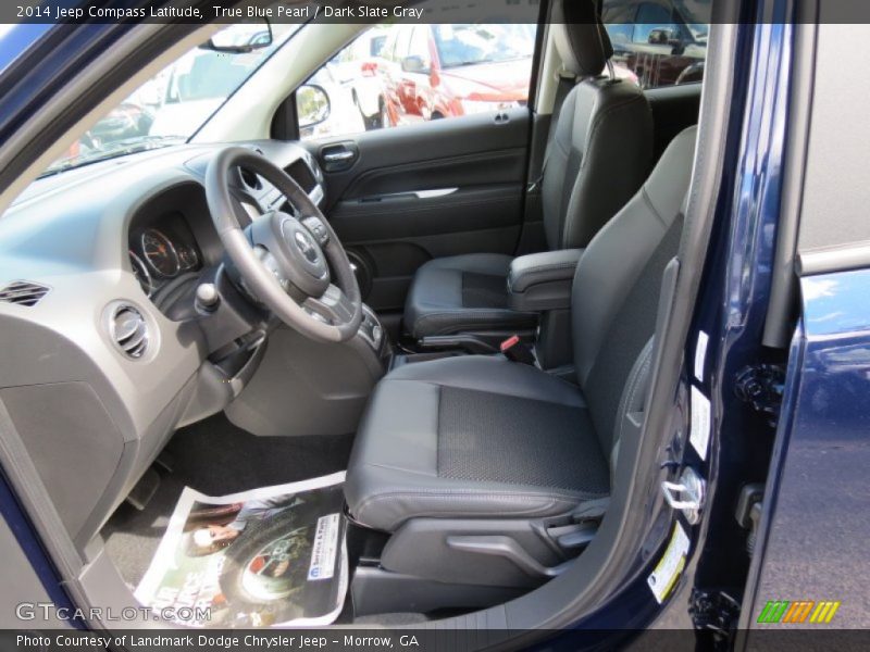 True Blue Pearl / Dark Slate Gray 2014 Jeep Compass Latitude