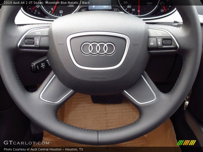 Moonlight Blue Metallic / Black 2014 Audi A4 2.0T Sedan