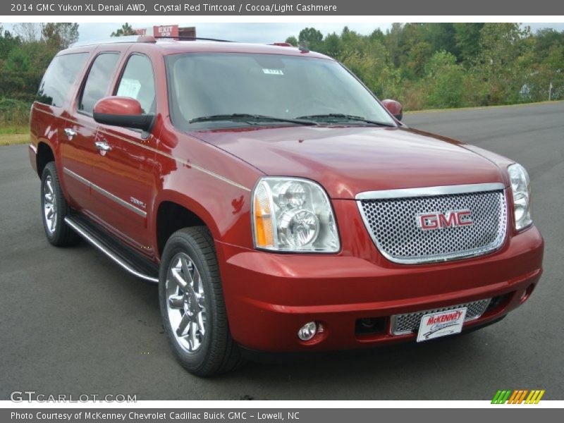 Crystal Red Tintcoat / Cocoa/Light Cashmere 2014 GMC Yukon XL Denali AWD