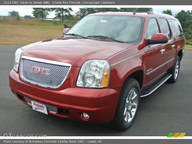 Crystal Red Tintcoat / Cocoa/Light Cashmere 2014 GMC Yukon XL Denali AWD