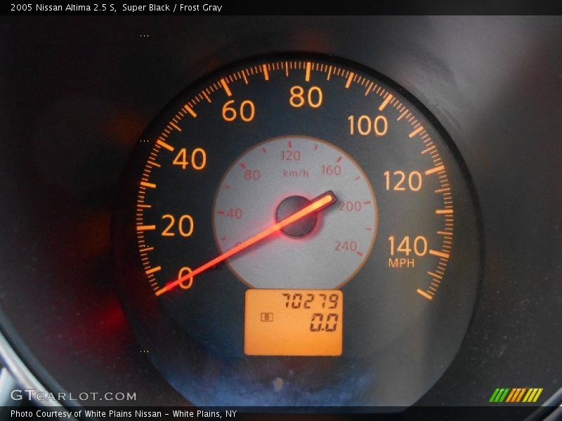 Super Black / Frost Gray 2005 Nissan Altima 2.5 S
